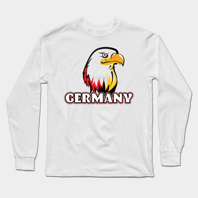 Germany Golden Eagle Long Sleeve T-Shirt by nickemporium1